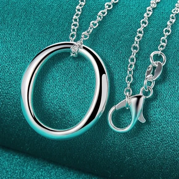 Oval Sterling Necklace - Picture 2 of 2